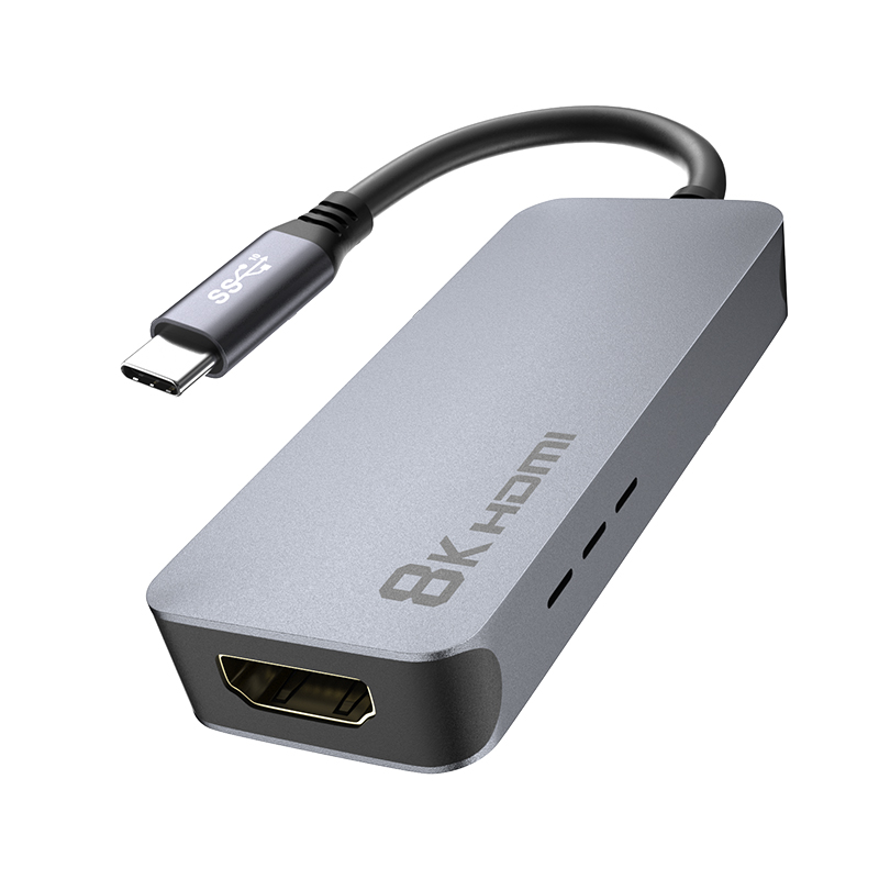【130】USB3.1 TYPE-C 公TO HDMI2.1母  8K@60HZ 4K120HZ