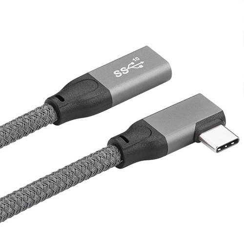 【37】USB 3.1  Type CM侧弯/CF 延长线 铝壳编网