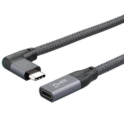 【73】USB3.1 Type-C 侧弯延长线 铝壳编网