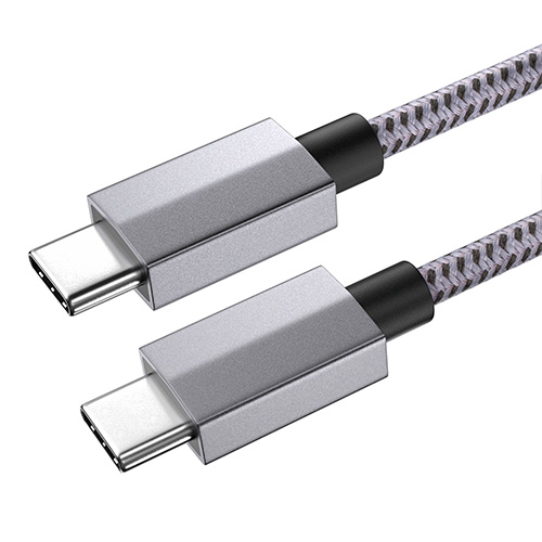 USB 2.0 Type-C 公对公 PD60W（铝壳+PP纱编网）