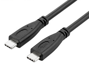 【122】USB3.1 公对公 Type-C to Type-C Gen2 塑胶头 黑色