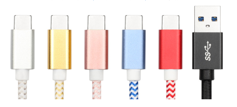 USB3.0 AM to Type-C 带网铝合金壳 彩色款