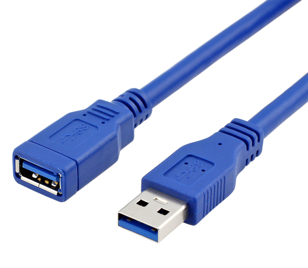 USB3.0 AM-AF 公对母延长线（全包）蓝色 5Gbps