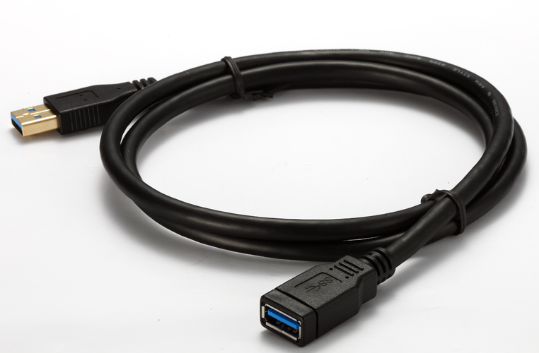 USB3.0 AM-AF 公对母延长线 黑色款（全包镀金）5Gbps