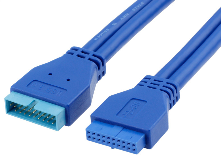USB3.0 20PIN M/M  公对公   USB3.0 20PIN M/F 公对母 蓝色