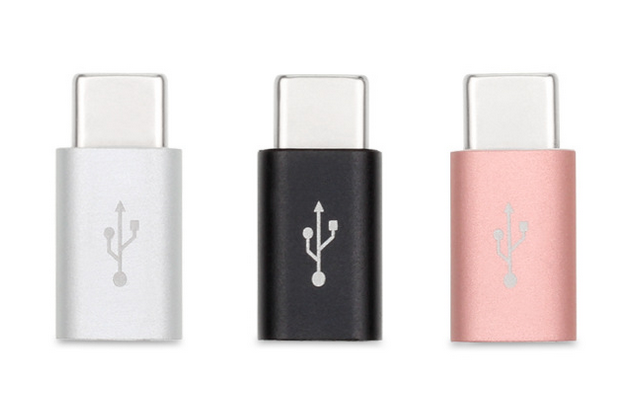 【48】USB2.0micro5P/F to Type-C/M adapter铝合金外壳
