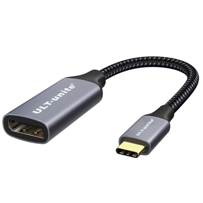 【207】TYPE-C转DP适配线(4K@60Hz)  灰黑色