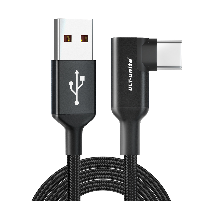 【173】6A侧弯手机快充线 铝壳编网版