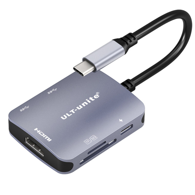 【309】USB3.1 CM/6合1HUB(HDMI+2*USB3.0+读卡器+TYPE CF) 小方块 