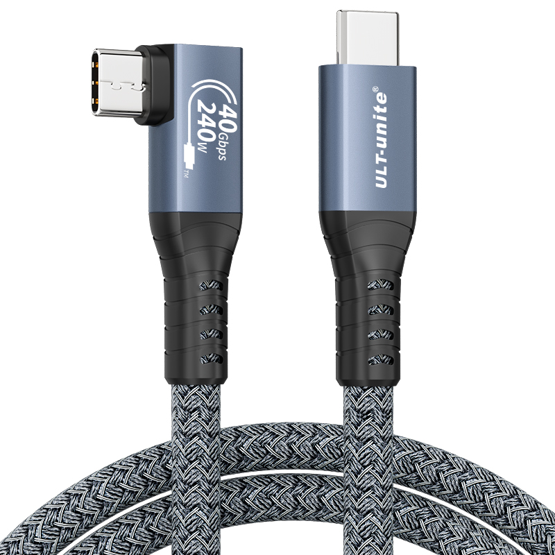 【399】USB 4侧弯/直头 M/M 40Gbps 240W