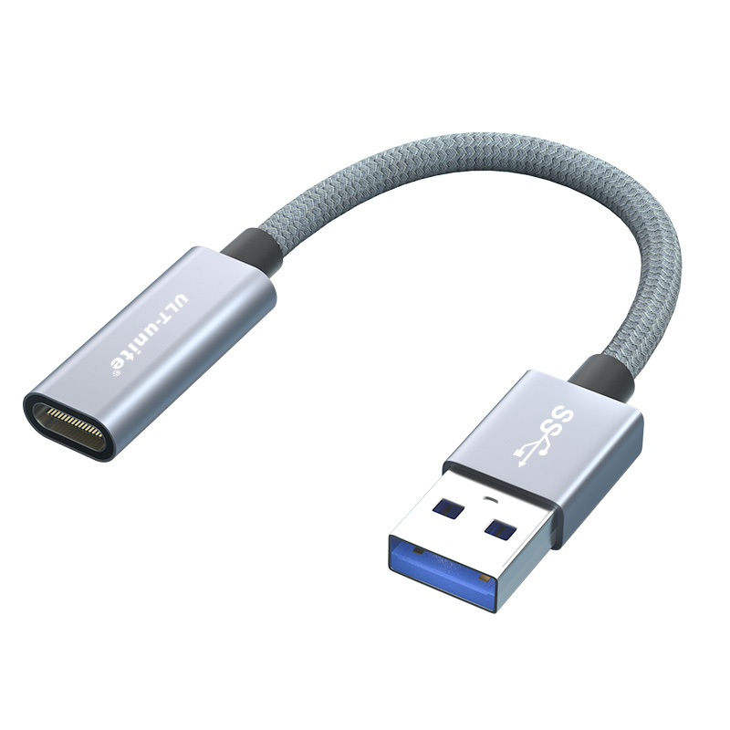 【488】USB3.1 A公转C母双面插数据线