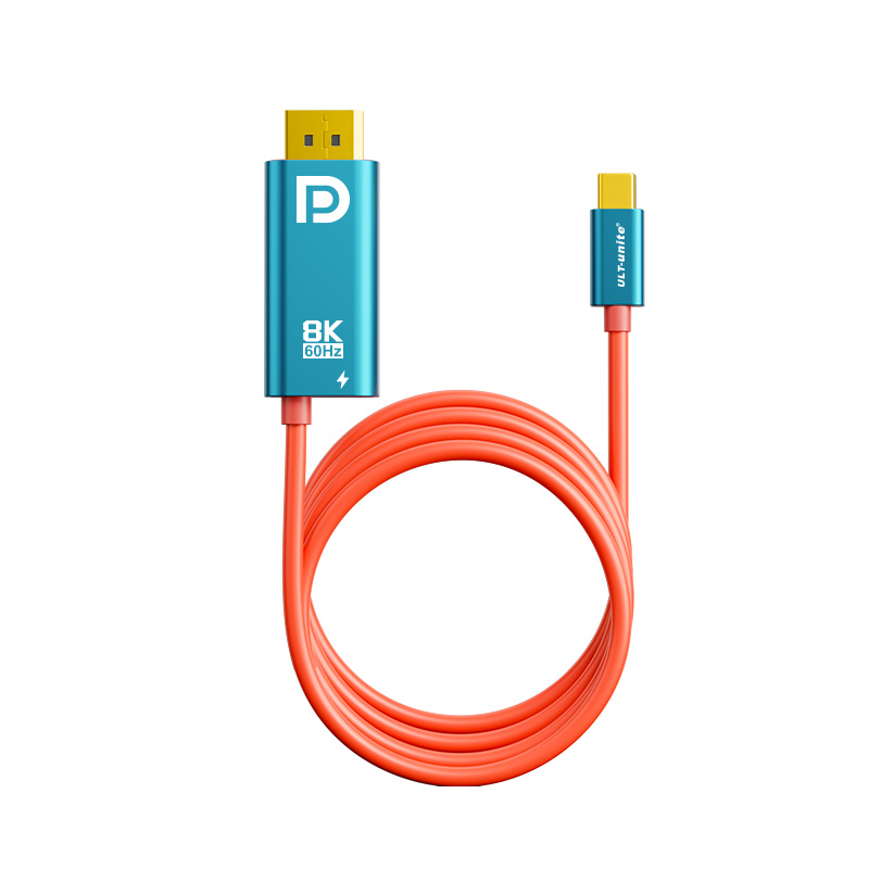 【493】TYPE-C TO DP1.4 8K60Hz 带供电 OD:4.5mm