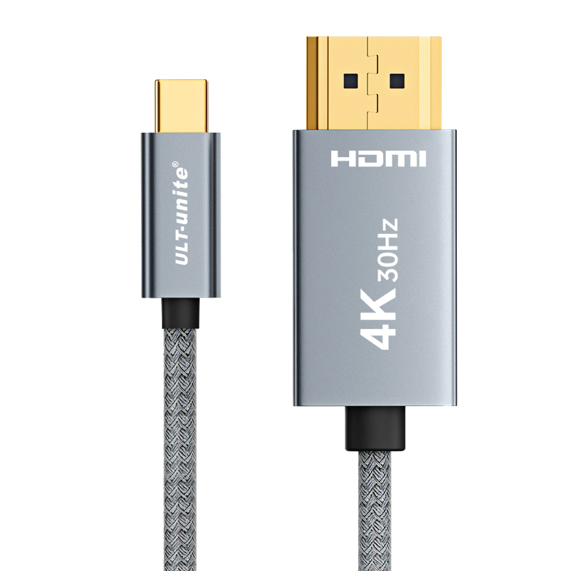 【512】TYPE-C 转HDMI 4K30Hz  铝壳编网