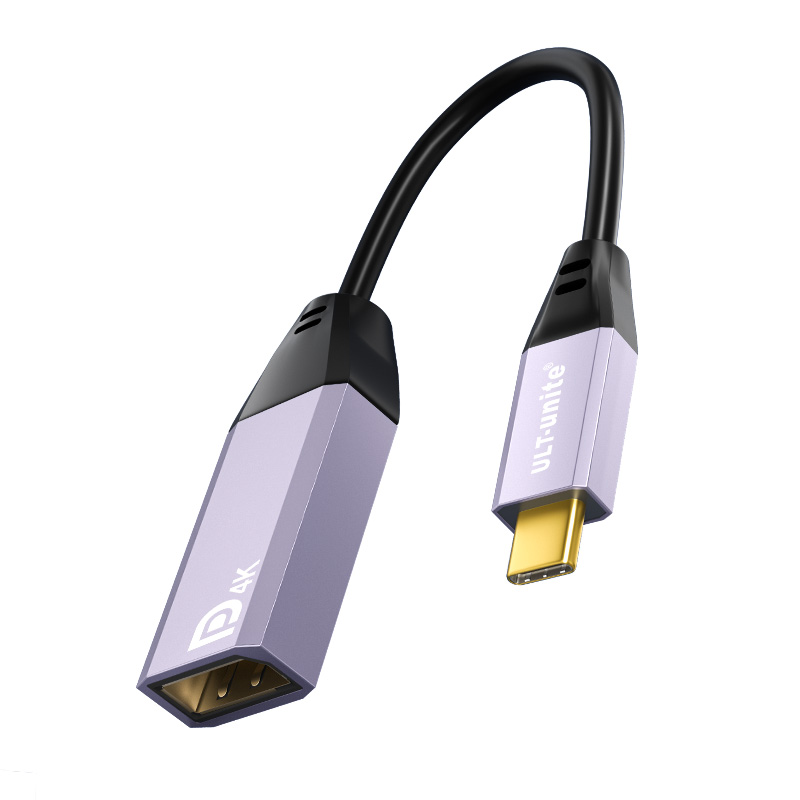 【250】USB C转DP母 4K60HZ铝壳PVC线身