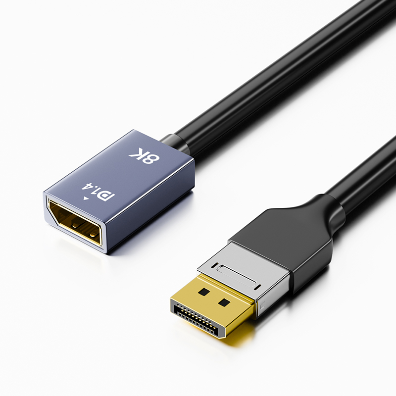 【590】DP1.4延长线 插头外露款