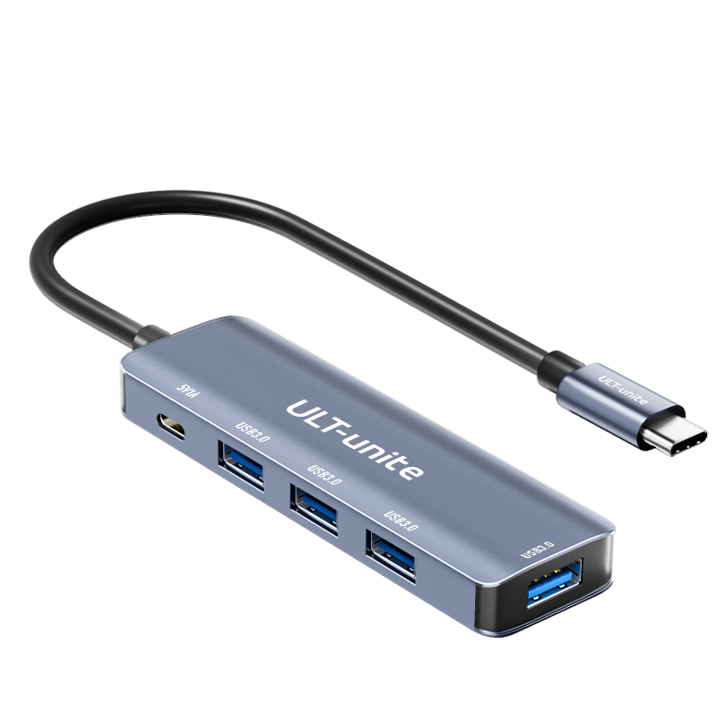 【582】USB-C TO USB3.0*4 5Gbps 带TYPE-C供电