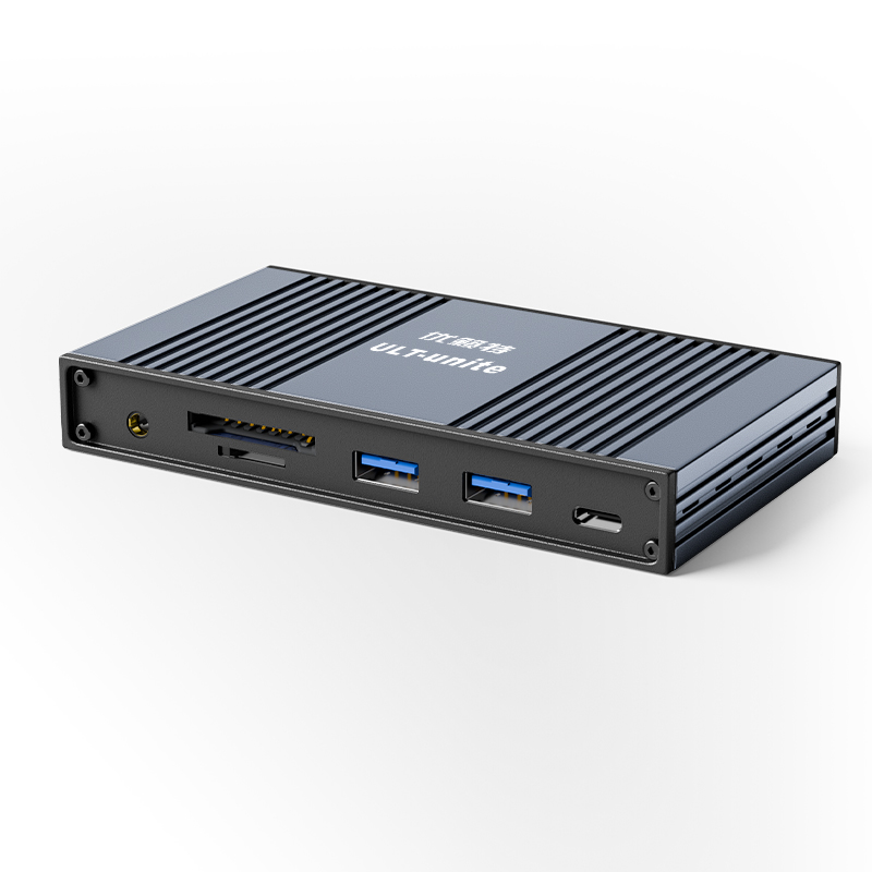 【566】10合1扩展坞 DP+HDMI+千兆网卡+3.1C+3.1A+3.0A+读卡器+3.5mm音频