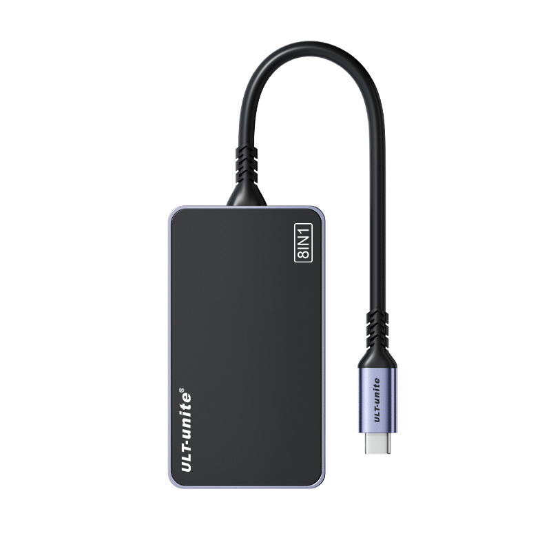 【558】8合1 干兆网卡+HDMI2.0+DP1.4+USB3.0*2+USB3.0C+USB2.0C+PD100W