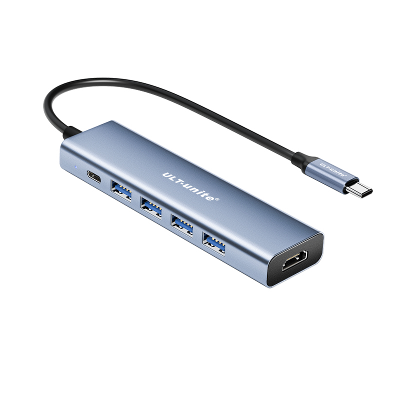 【535】6合1USB3.0X4+PD100W+HDMI4K60Hz