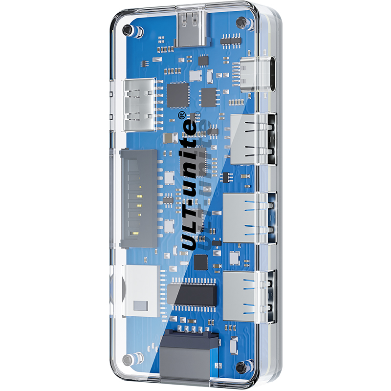 【321】千兆网卡+2*USB3.0+USB2.0+PD100W+3.0SD/TF+HDMI4K60HZ 8合1扩展坞