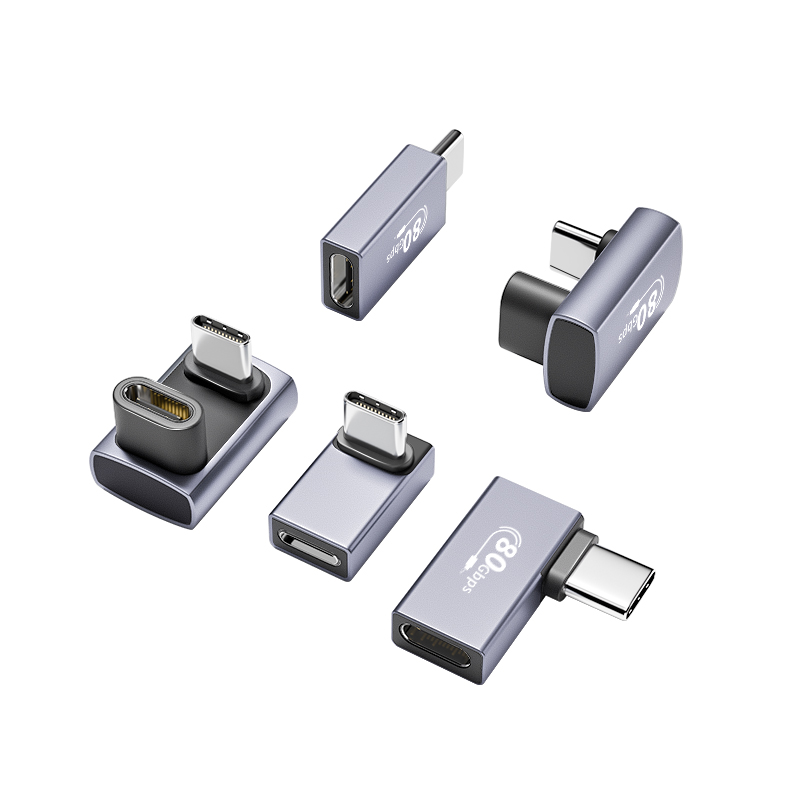 【255】USB4 TYPE CM/CF 正弯转接头