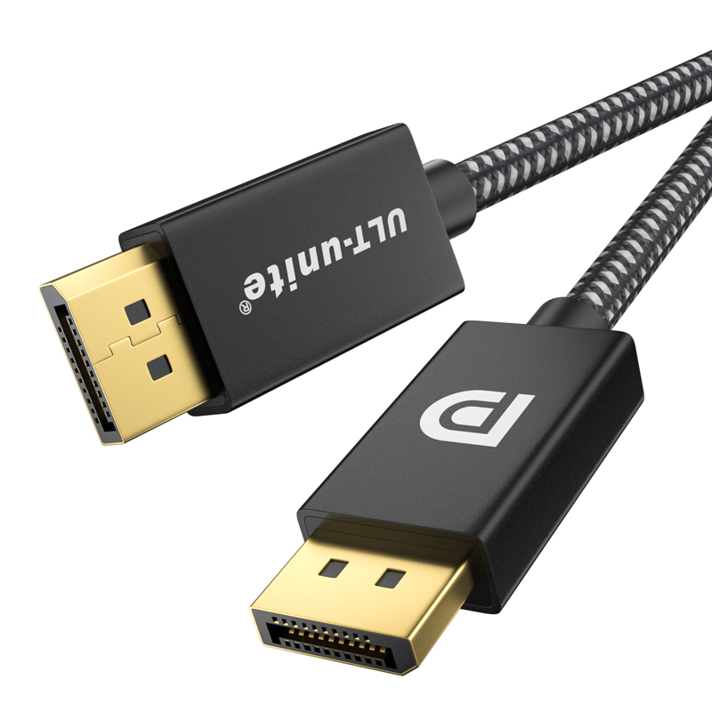 【17】DP 1.2版 M/M 公对公 带网金属壳，银黑色 4K@60HZ；2K@165hz