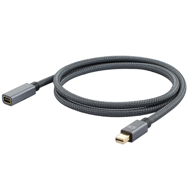 【58】Mini DP公 转DP母 8K60HZ 转接线 铝壳编网