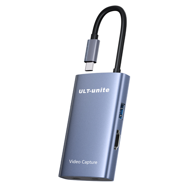 【513】TYEP-C 四合一采集卡 USB3.0 A+HDMI+USB C+PD100W