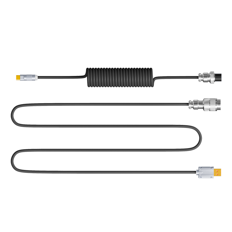 【601】电竞航插线 硅胶款or一拖二编制款